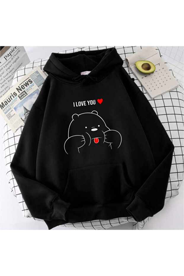 Unisex Printed Hooded Sweatshirt