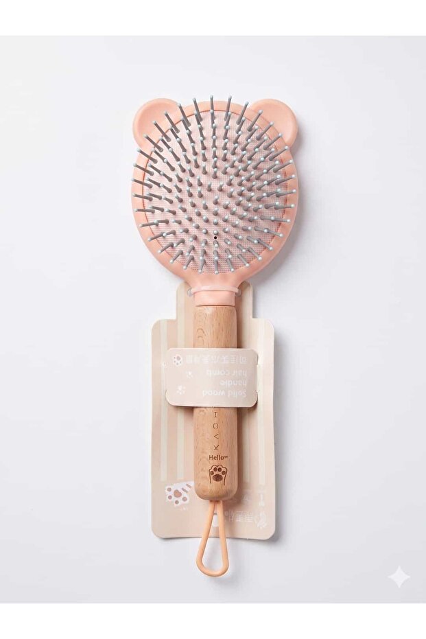Comfortable Care: Soft Textured Bear-Shaped Hairbrush