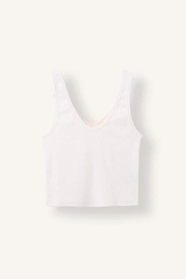 قميص داخلي مضلع برقبة على شكل حرف V H8979AX26AU