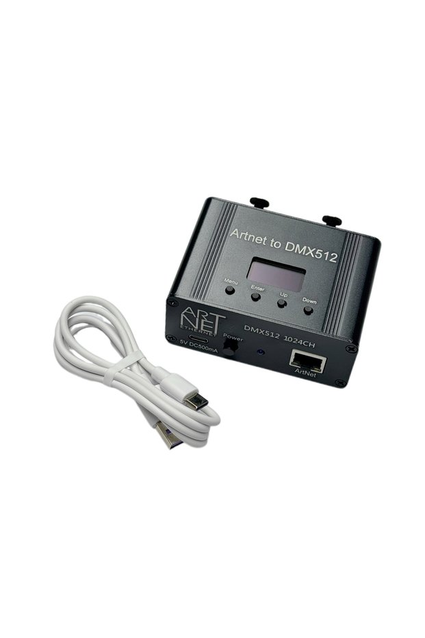 Artnet-Mini-2Ports Artnet to DMX Controller, DMX Ethernet Lighting Controller, Professional Artnet D