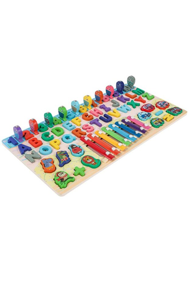Alphanumeric and Musical Learning Wooden Board Puzzle for kids