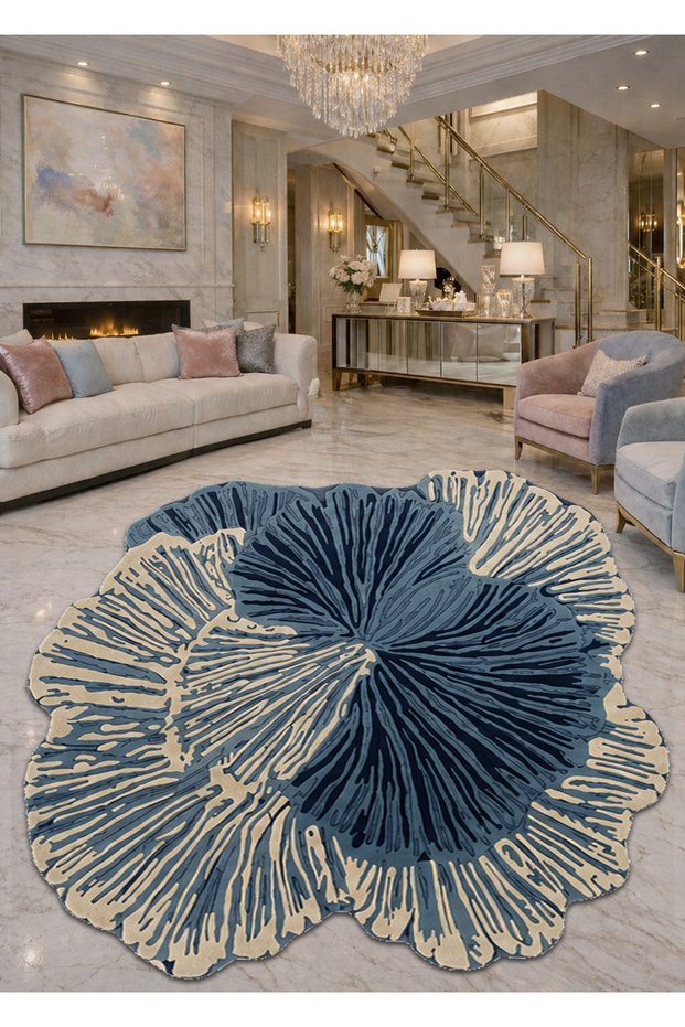 Sdt Mixed Patterned Modern Woven Base Decorative Carpet Sdtamor1387