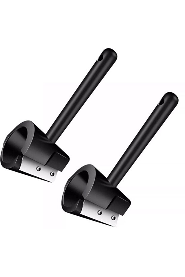 Spiral vegetable slicer 2-piece set, stainless steel, suitable for potatoes and cucumbers, black.