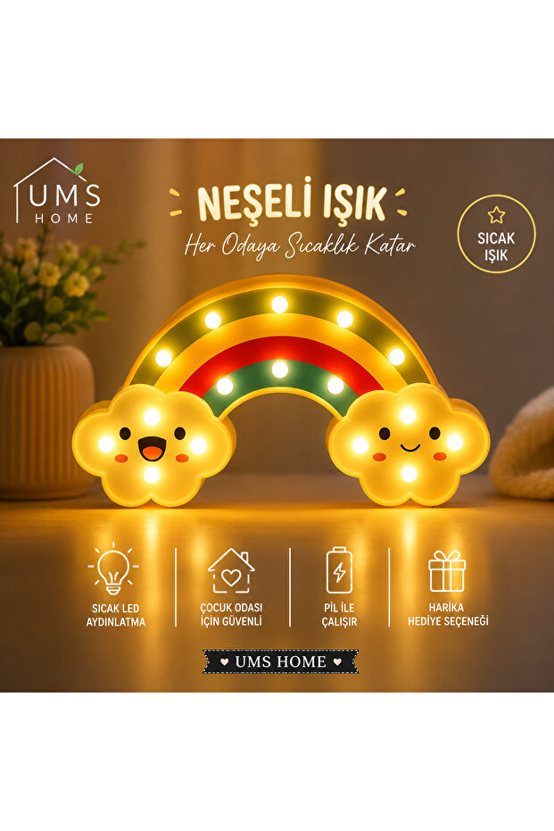 Bulutlu Led Gece Lambası