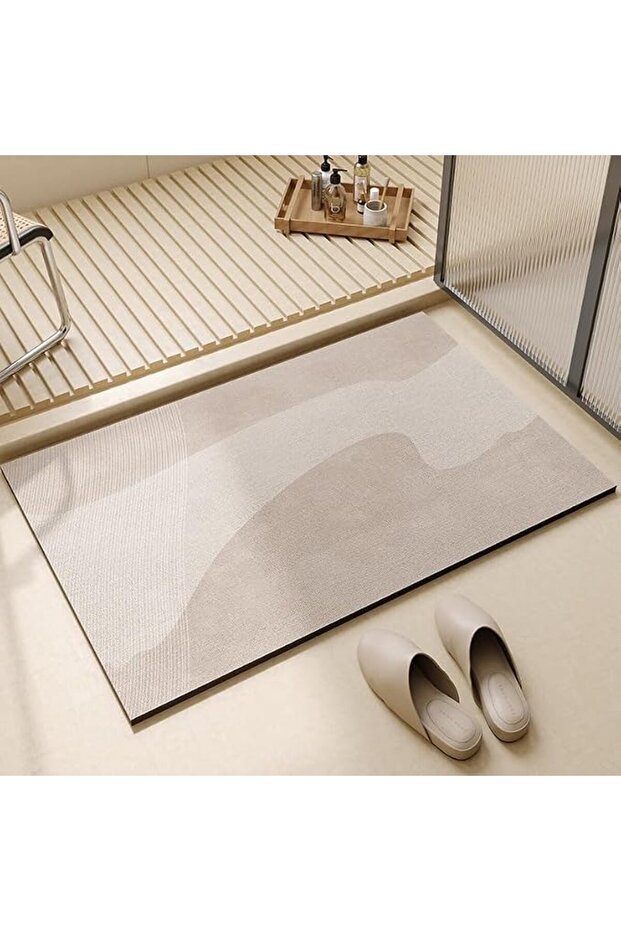 Bathroom Mat Non Slip Super Absorbent Stain Resistant Quick Dry Thin Bathroom Rug-Bath Mats for Bath