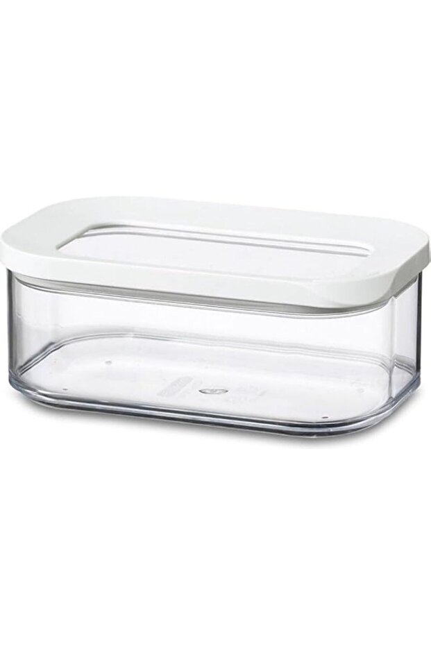 Modula Storage Container – 425 ml Capacity – Food Storage Container – Dishwasher Safe, Plastic, White, 14.4 x 9 x 5.9 cm