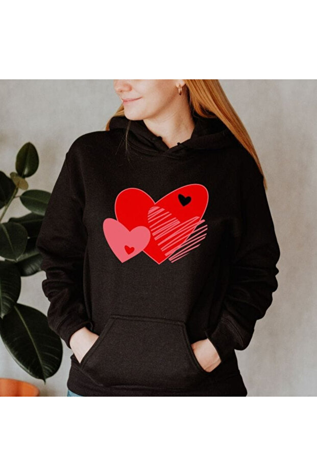 Unisex Printed Hooded Sweatshirt