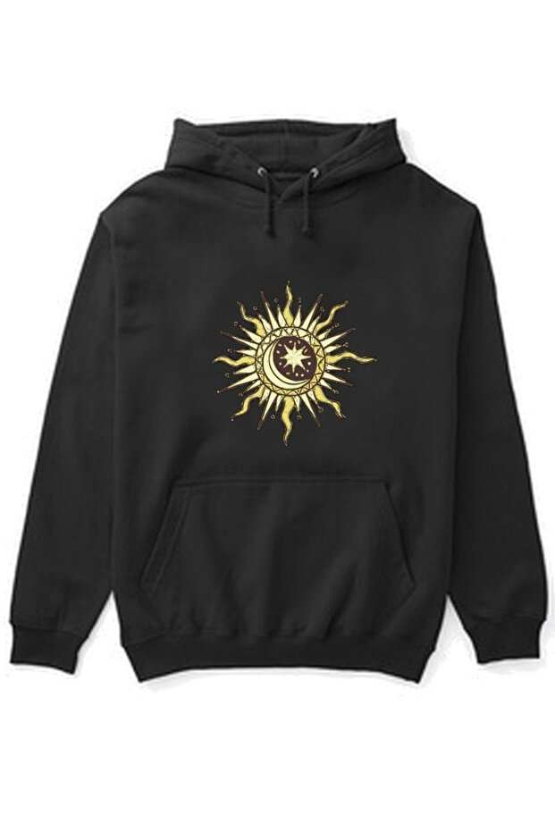 Unisex Printed Hooded Sweatshirt