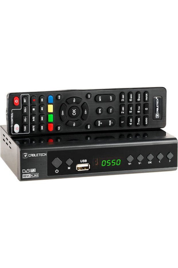 DVB-T/C HEVC H.265 10bit Δέκτης Cabletech