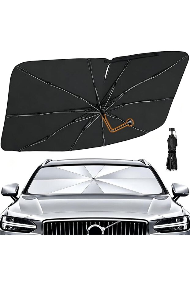 Car Sun Shade Windshield Cover, Foldable Car Front Window Protector with UV Block and Heat Insulatio