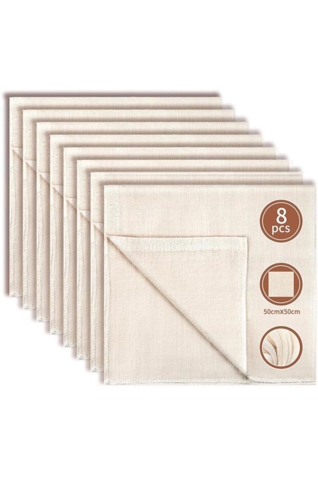 Cheese cloth 8pc fine cotton filter bag.
