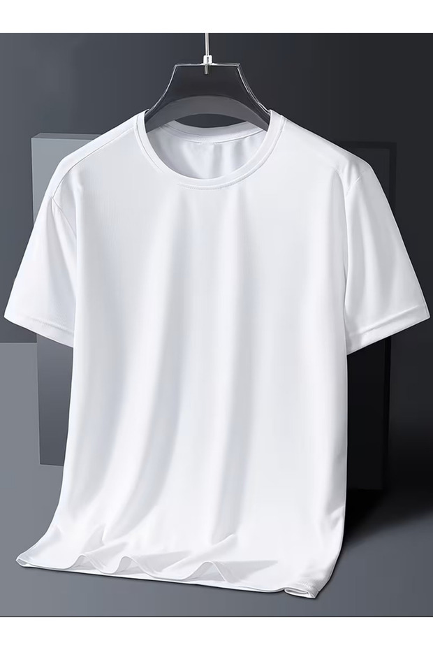 Regular Fit Unprinted Plain 100% Cotton Men's T-Shirt