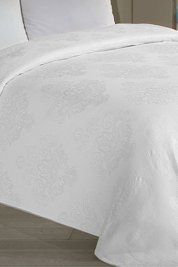 Jacquard Bamboo Single Pike Balder White