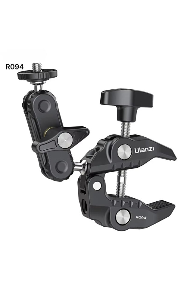 Black Packed Original Ulanzi R094 Super Clamp 14 & 38 Threads Max Load 1.5kg for Magic Arm LED Light