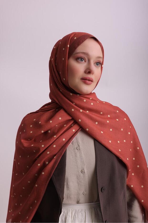 Puan Desenli Şal