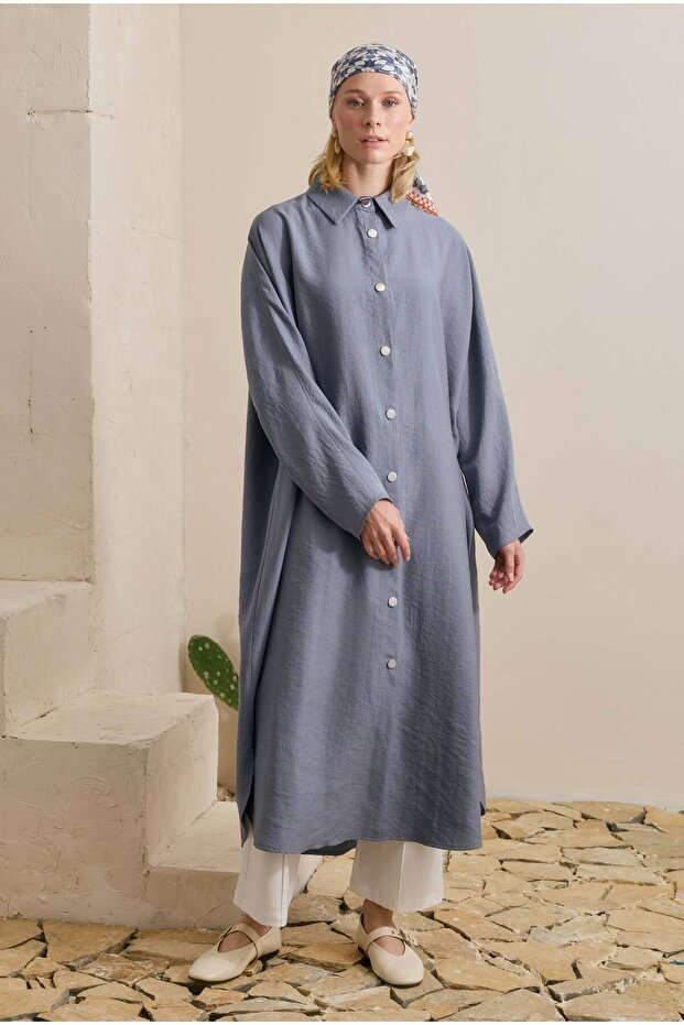 Tensel Midi Abaya Lavender