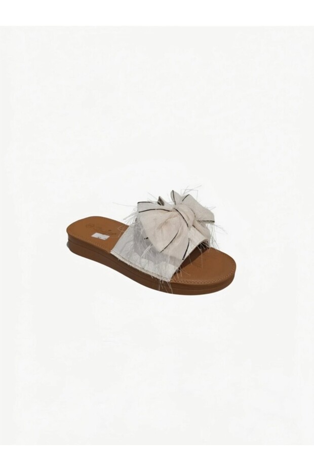 25Y397-5 Beige Women's Slippers