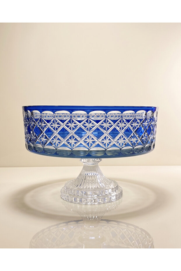 Crystal Cutting Decoration Handcrafted Estrella Series - Presentation Bowl - Glass Bowl 25cm