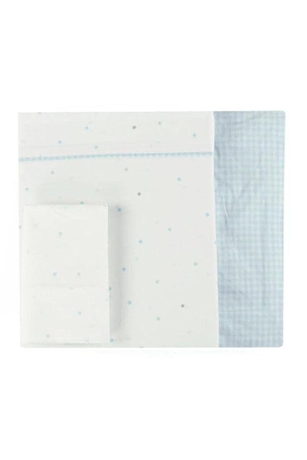 Bumble & Bird - Lullaby Starlight Baby Bedding Set For Bassinet - 3pcs - Blue