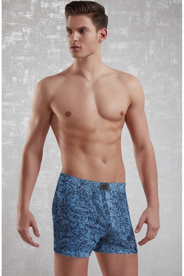 Men's 3-Piece Boxer Modal Blended Comfortable Cut Underwear 1512 - Multi Color