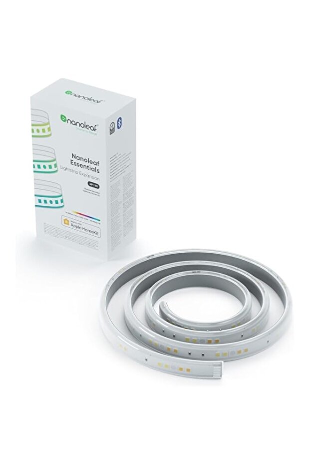 Nanoleaf Essentials Bluetooth Thread & WiFi Smart RGBCW 16M+ Color LED Cuttable Lightstrip 40" (1M) Extension.