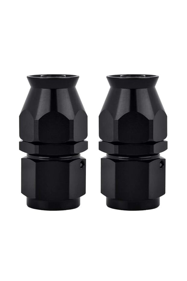 THE WHITE SHOP Hose End Fitting Black for Hose Only (Size : 2pcs)