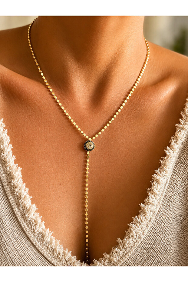 High Quality Zircon Evil Eye-Butterfly Necklace