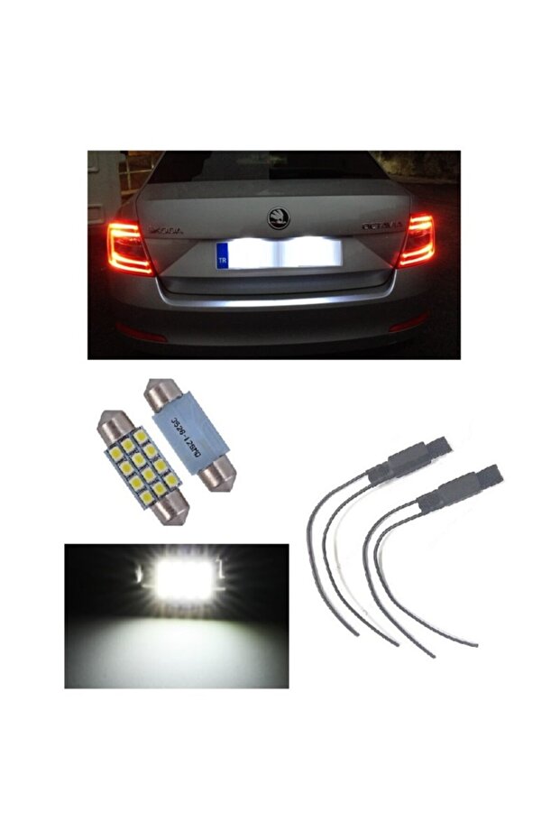 Skoda Octavıa Iı Led Plaka Ampulü Dekoder Seti - 1
