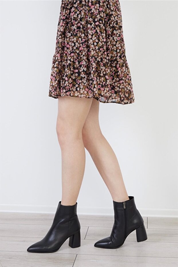 Bleecker Siyah Kadın Deri Bot - 3