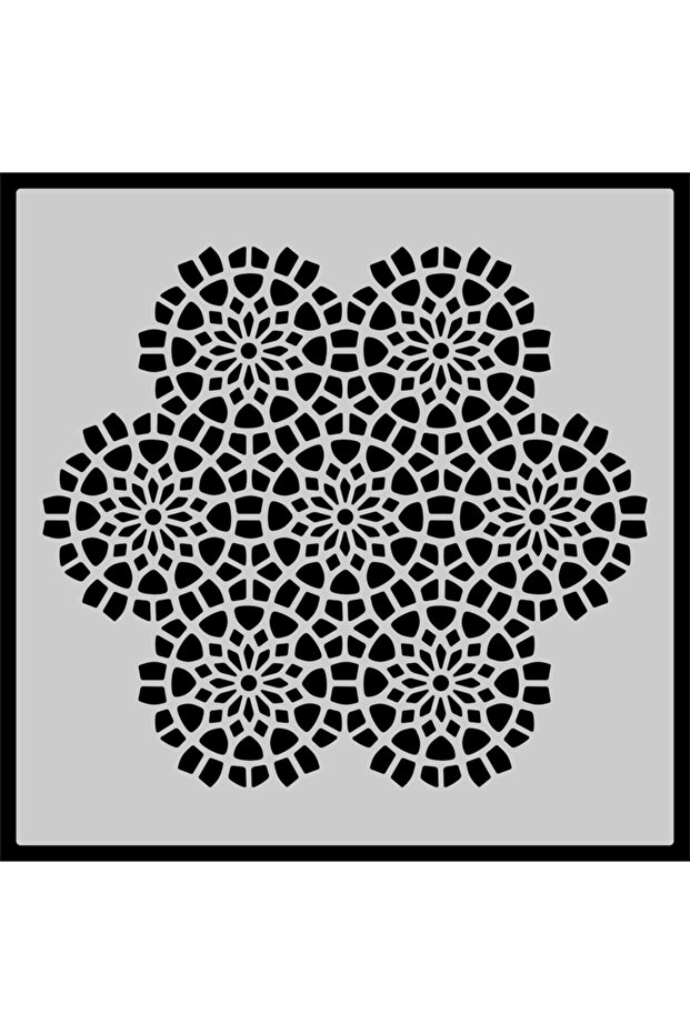 استنسل ماندالا قالب الرسم H010