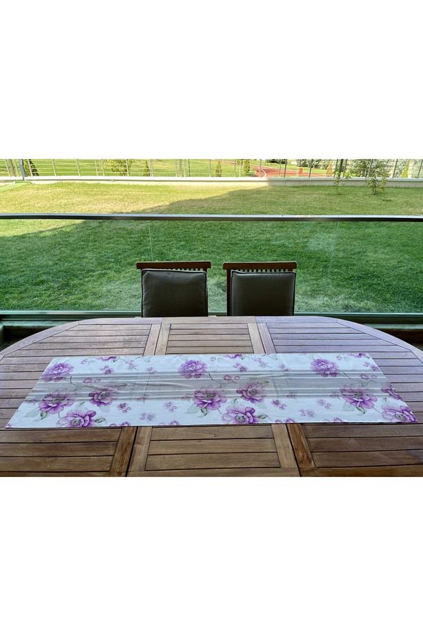 Lila Runner Amerikan Servis Masa Örtüsü 40x140 - 1