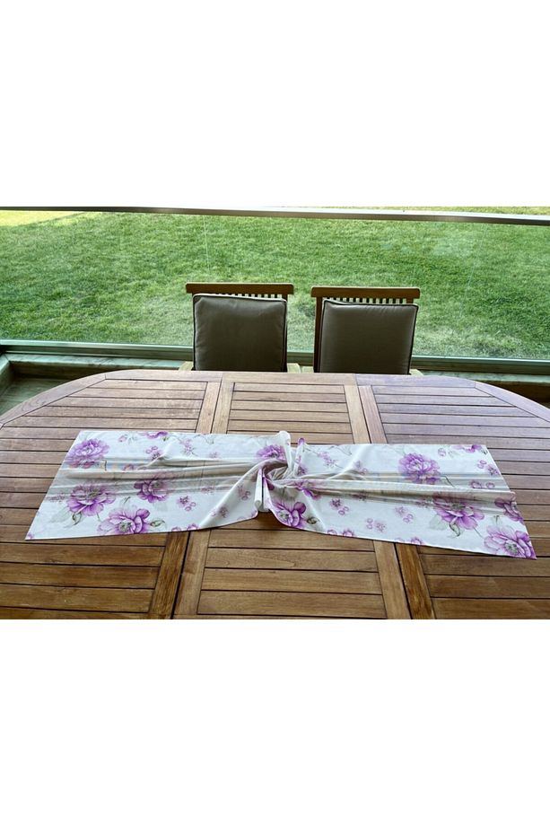 Lila Runner Amerikan Servis Masa Örtüsü 40x140 - 2