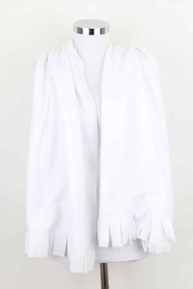 Eșarfă albă unisex - 1