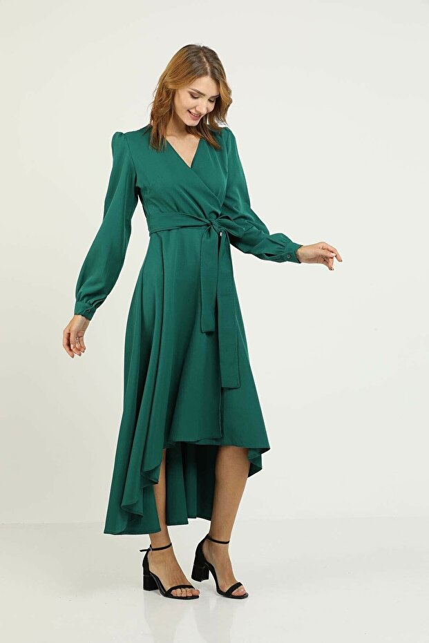 Rochie - Design cu guler dublu - 1