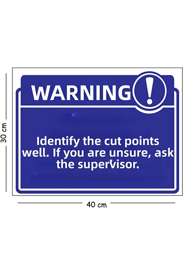 Identify Where You'Ll Hit the Metal Parts, Ask the Amirine Where You'Re Stuck, 30X40 cm A3 Warning