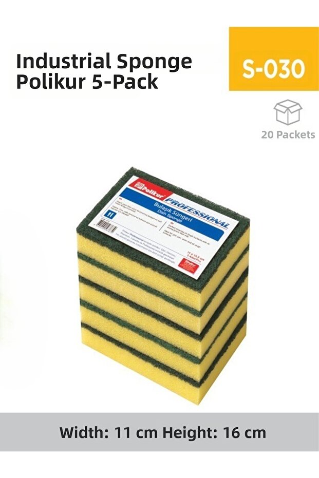 Industrial Sponge Poli̇kur 5 Pack (679)