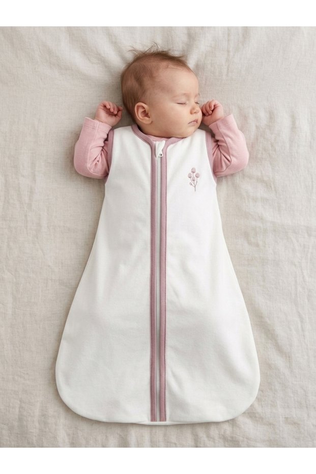 Baby Sleeping Bag 100% Organic Cotton, 4 Season Wearable Blanket (Bag Overalls)