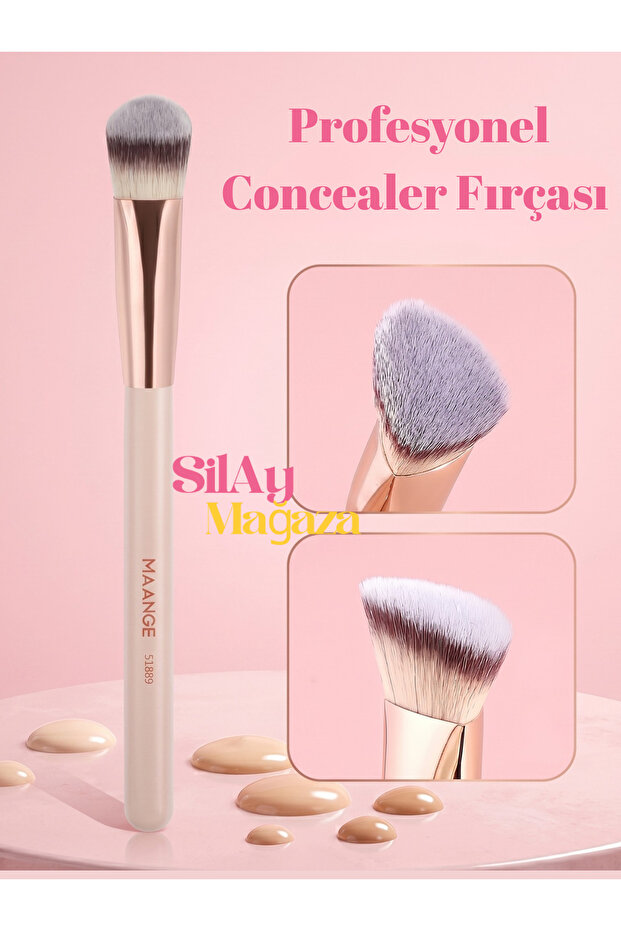 Silay Professional Triangle Concealer Brush – Concealer Brush (Apricot Color)
