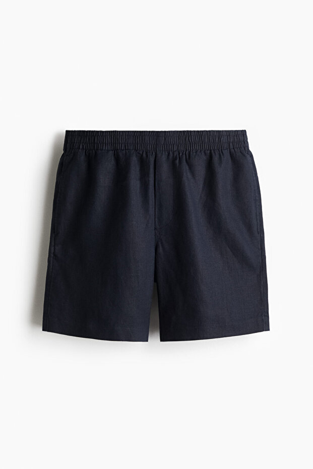 Keten Şort Regular Fit