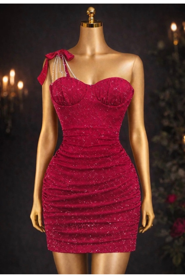 Sequin mini dress - 5