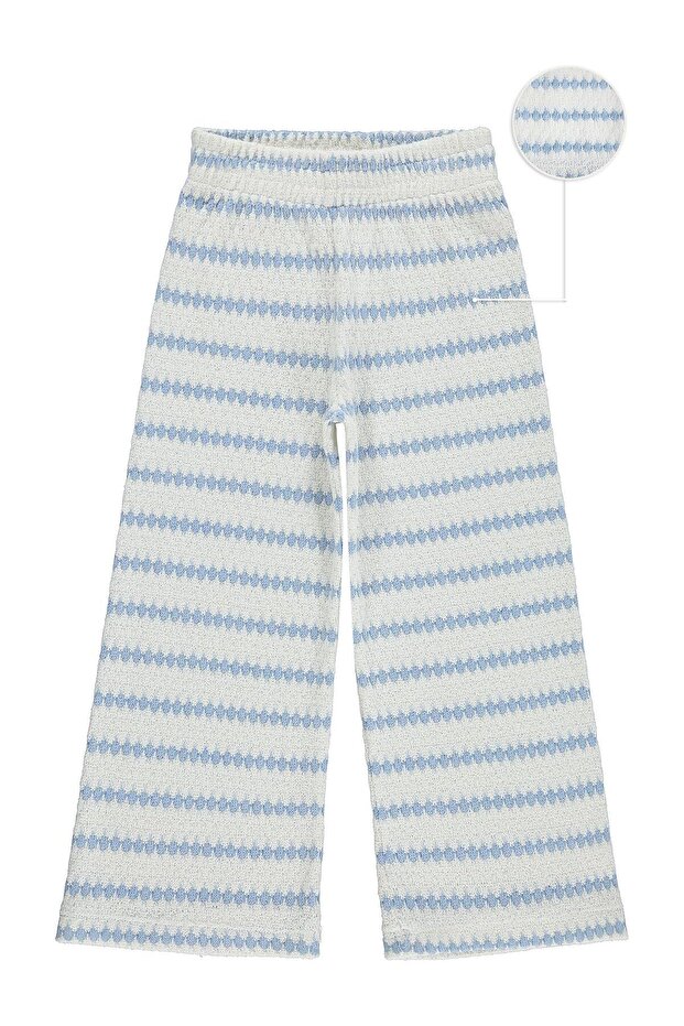 Wide Leg Pants for 6-9 Years Old - Blue