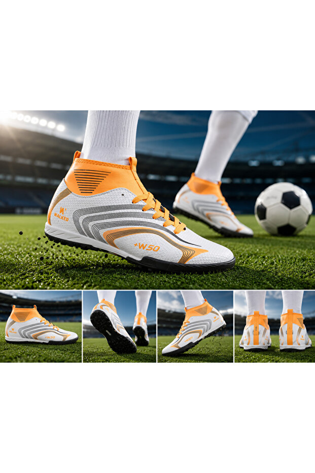 حذاء كرة قدم Astroturf مع جوارب