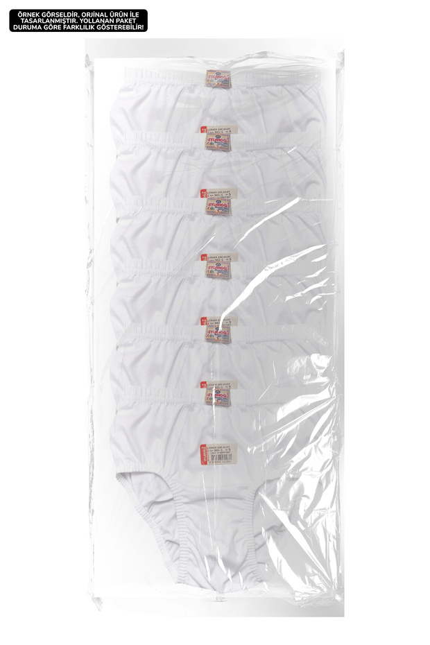 6-Pack White Colored Boys' Underwear - 2