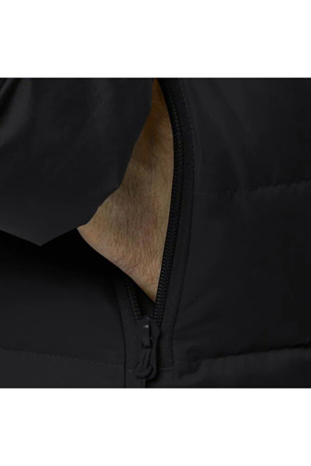 1207671_6000 ATHER DOWN HOODY M Erkek Spor Mont Siyah - 5