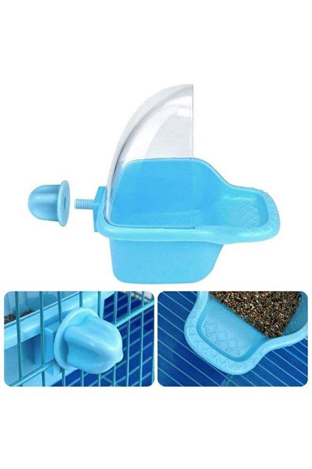 Suspended bird bath box Large - Blue - 4