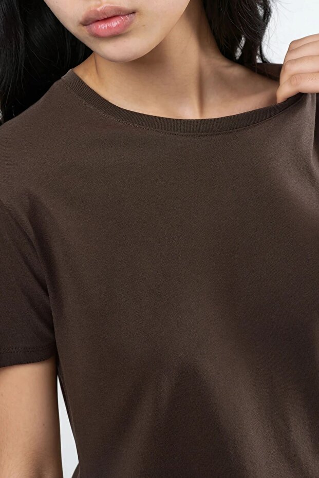 Busem Basic Crew Neck Cotton T-Shirt - 5