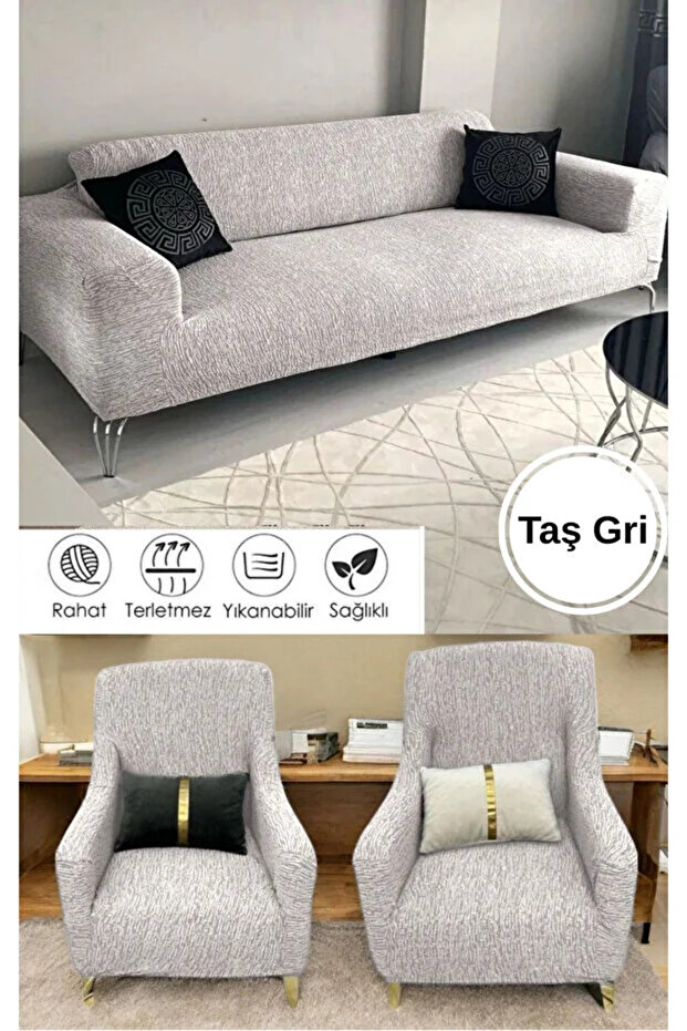 Jacquard Plain Pattern 3 3 1 1 Elastic Sofa Cover Set Sofa Sofa Bed Cover Seat Cover