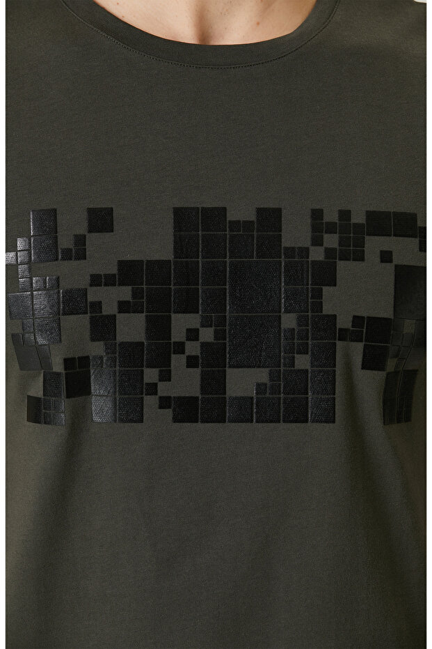 Haki Baskılı T-Shirt - 7