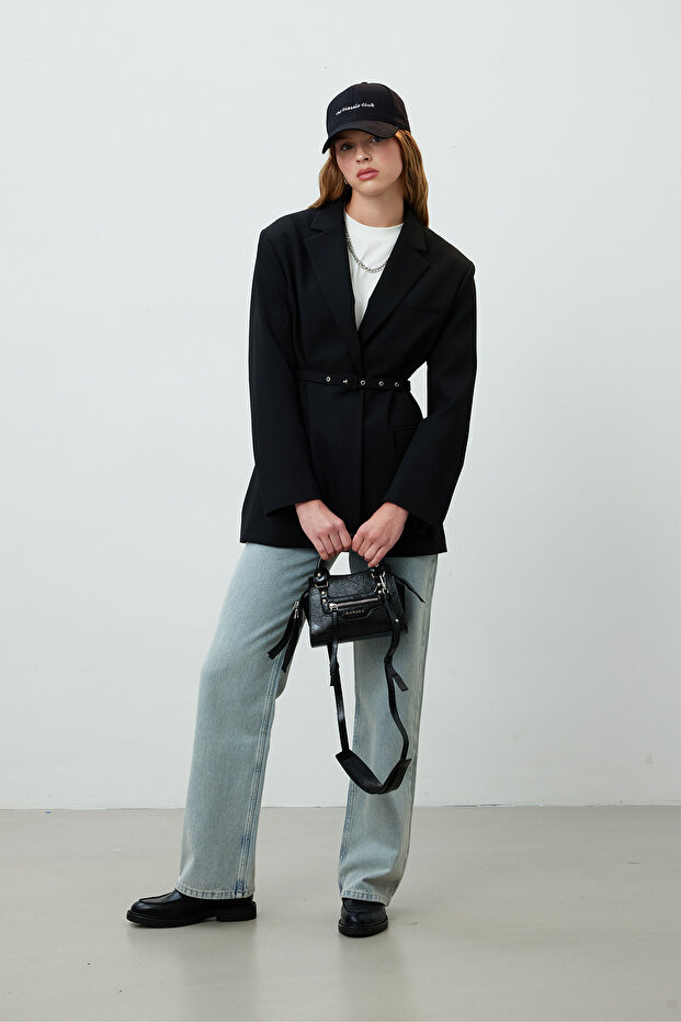JACHETA BLAZER CUREA NEGRA - 1