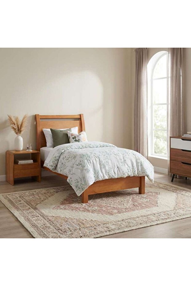 Enstatite Single Bed-90x190 Cm-brown